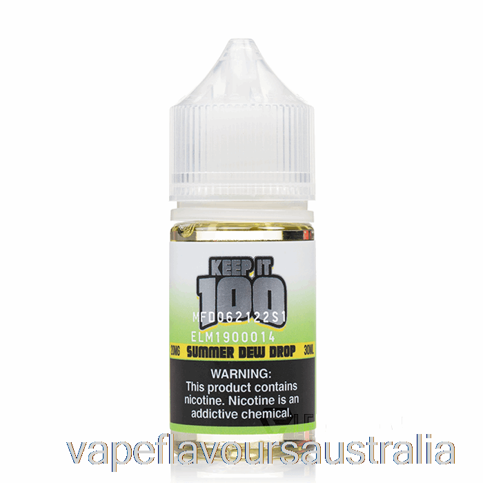 Vape Australia Summer Dew Drop - Keep It 100 SALTS - 30mL 30mg